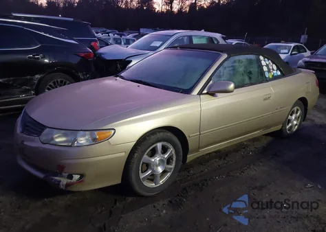 2002 Toyota Camry Solara Sle V6 из США, поврежденный, VIN 2T1FF28P42C596261